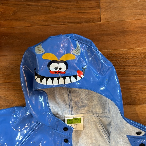 NWOT Western Chief Kids Blue Monster Raincoat - Picture 2 of 6